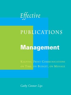 cover image of Effective Publications Management